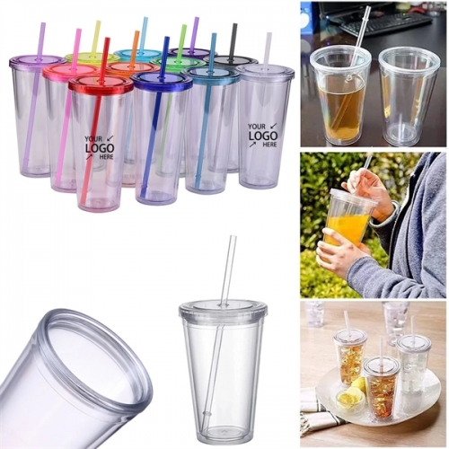 Double-Walled Transparent Drinking Cup