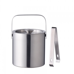Ice Bucket Suit double wall stainless steel with lid 1.3L