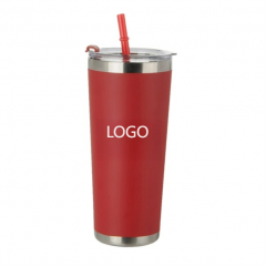 20 oz. Stainless Steel Tumbler with Straw