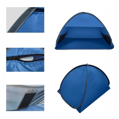 Outdoor Automatic Beach Sunshade Headrest Tent