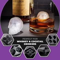 Silicone 3D Large Skull Ice Cube Mold Tray