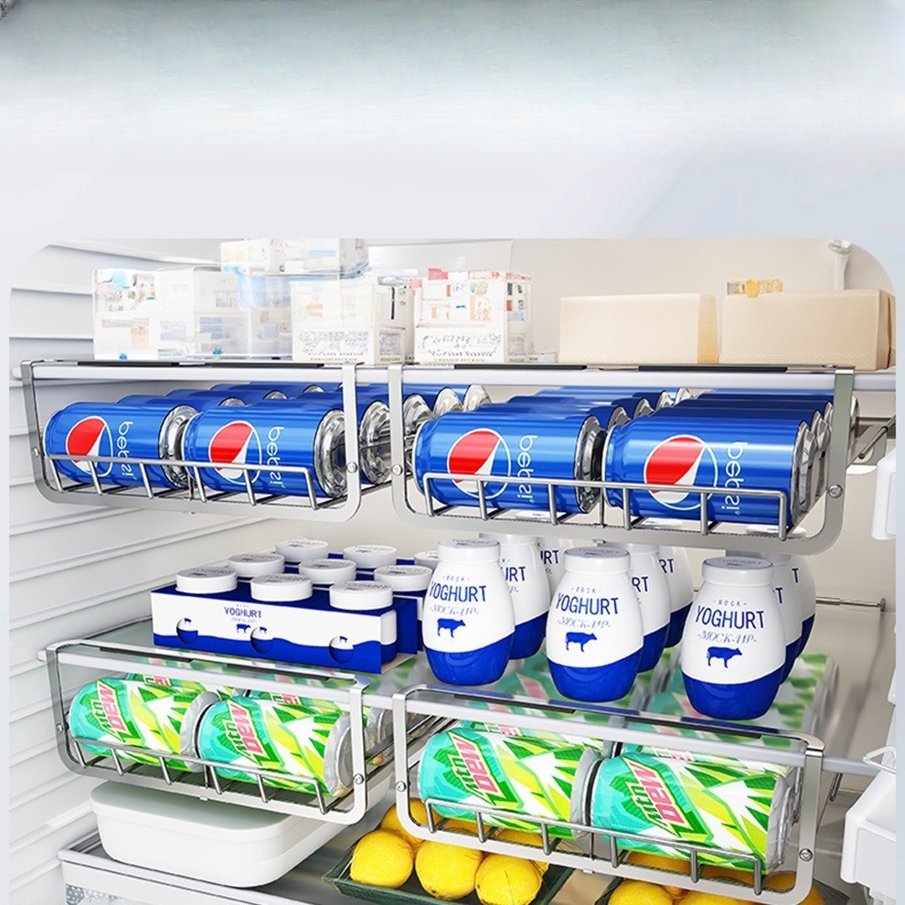 Double-row refrigerator hanging cola rack