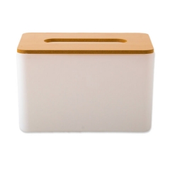 Custom Tissue Box With Wooden Lid