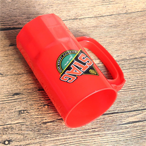 Plastic Beer Cup Stein Mug with Handle