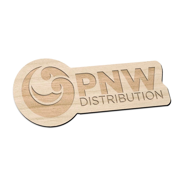 Laser Etched Maple Flexible Wood Magnets