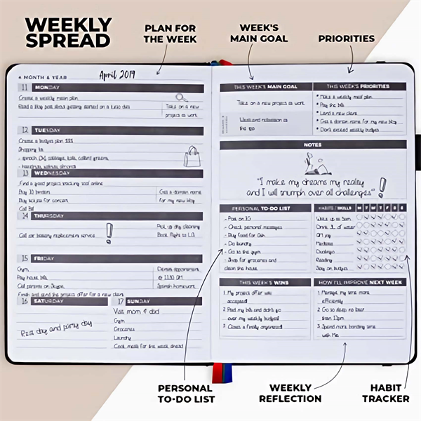 Time Management Weekly Monthly Planner