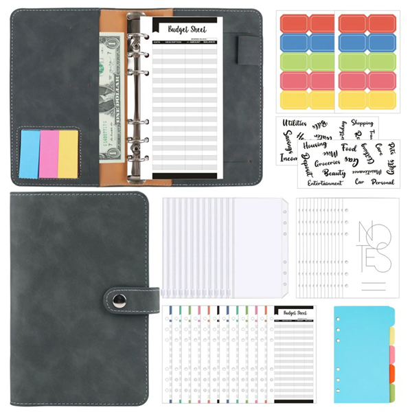 A6 PU Multi-function Bookkeeping Book