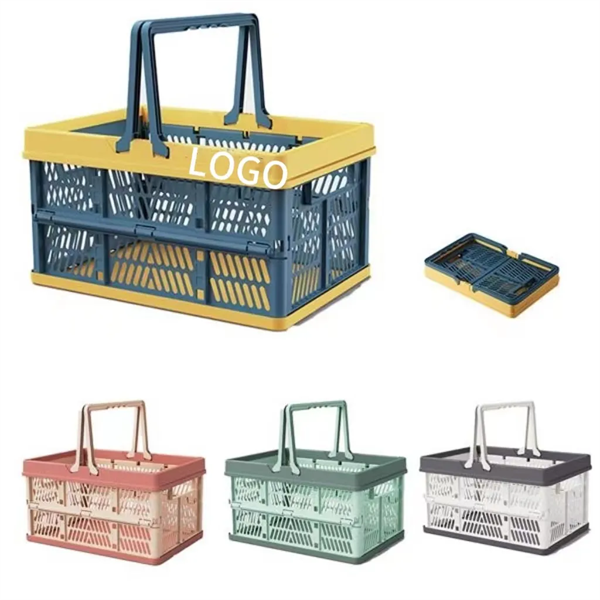 Collapsible Plastic Grocery Shopping Baskets