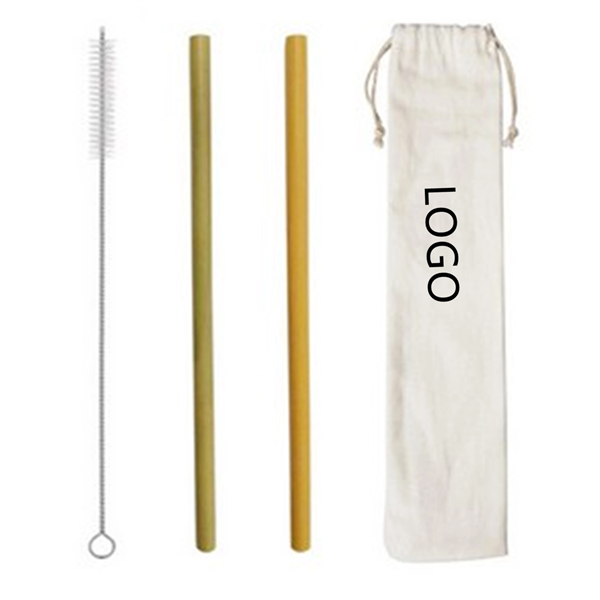 Bamboo Drinking Straw With Cotton Pouch