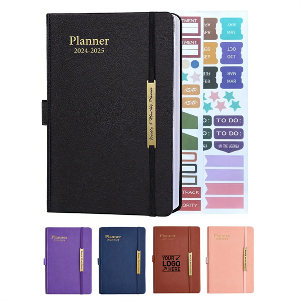 A5 Leather Planner Notebook