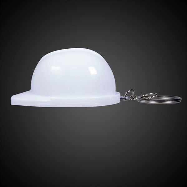 Plastic Construction Hat Bottle Opener Key Chain