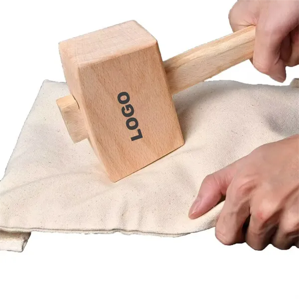 Bar Wood Mallet Ice Hammer with Pouch Set