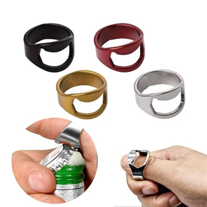 Stainless Steel Finger Ring Bottle Opener