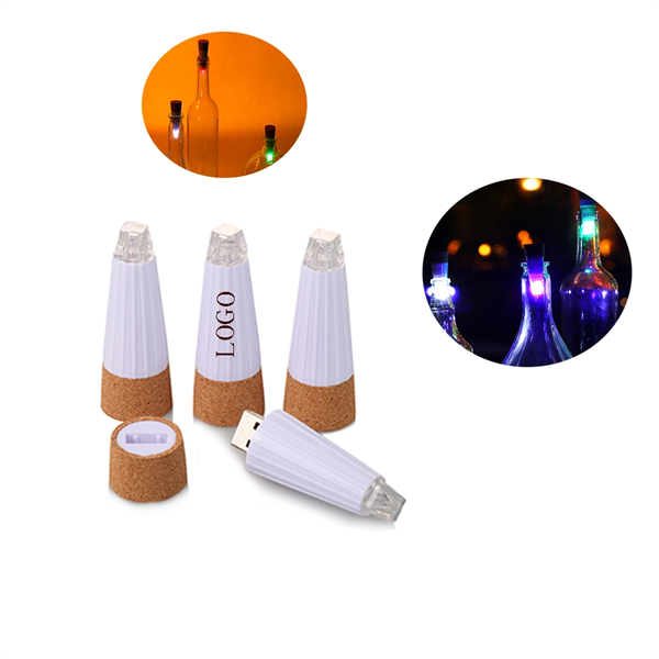 LED Wine Bottle Stopper Cork Light Up