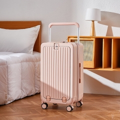 Front Opening Trolley Cabin Suitcase