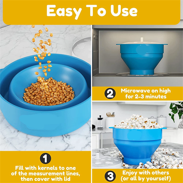 Silicone Microwave Popcorn Popper