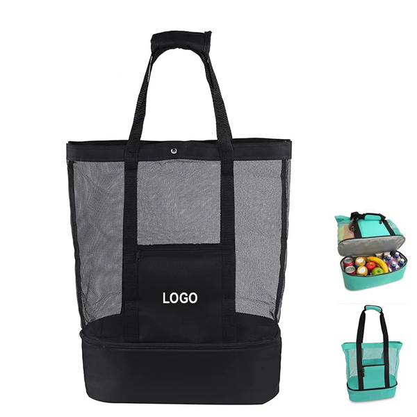 Mesh Bag with Cooler Compartment
