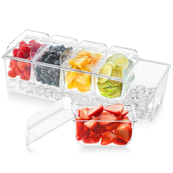 Condiment Caddy Ice Chilled Holder