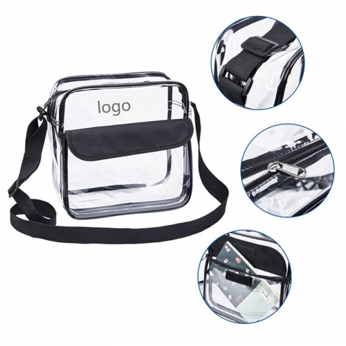 Clear Crossbody Messenger Shoulder Bag