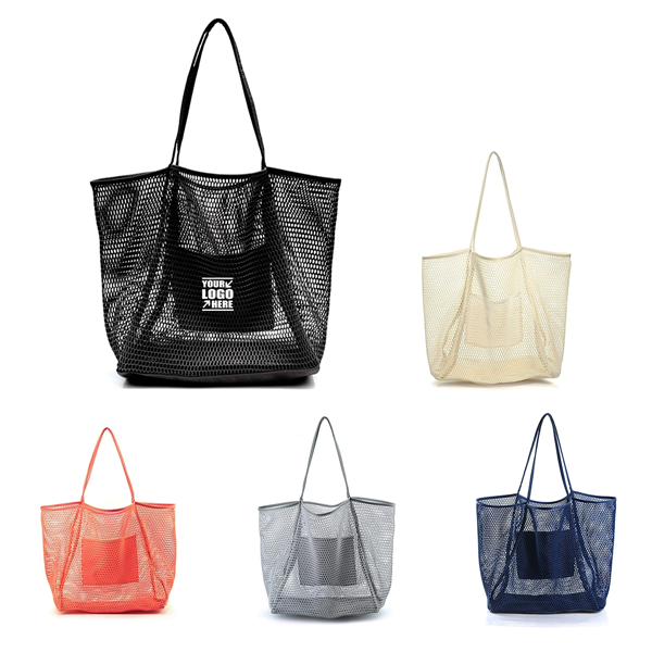 Mesh Beach Tote Handbag