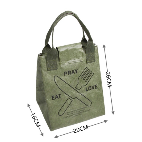 Recycled Dupont Paper Insulated Lunch Tote Bag
