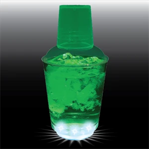 12 oz. Plastic 5 Light-Up Cocktail Shaker