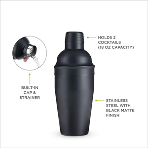 18 Oz Stainless Steel Cocktail Shaker