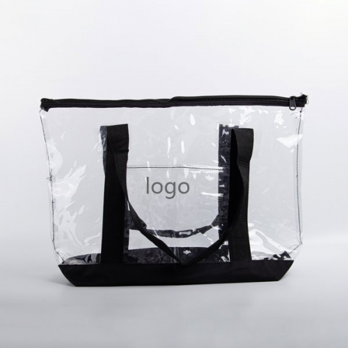 Large Clear Beach Tote Bag With Zipper