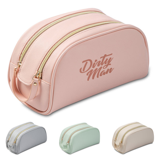 Double Zipper Cosmetic Bag