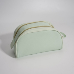 Double Zipper Cosmetic Bag