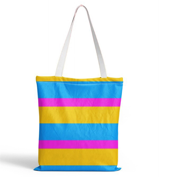 Rainbow Canvas Tote Bag