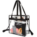 Clear Zippered Tote Bag With Shoulder Strap