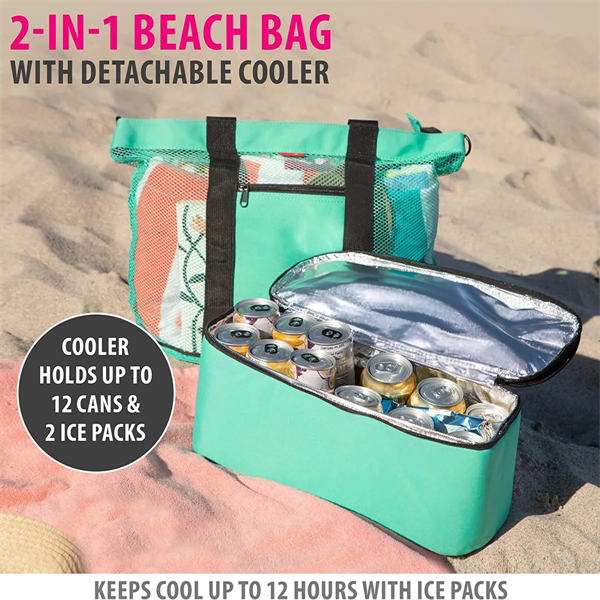 Waterproof Beach Bag with Cooler