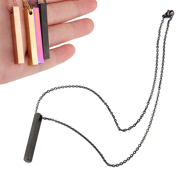 Rectangle Stainless Steel Necklace