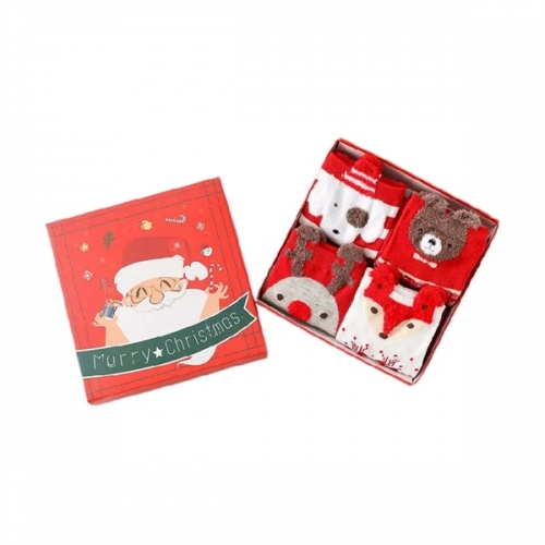 Christmas Cotton Socks in Gift Box