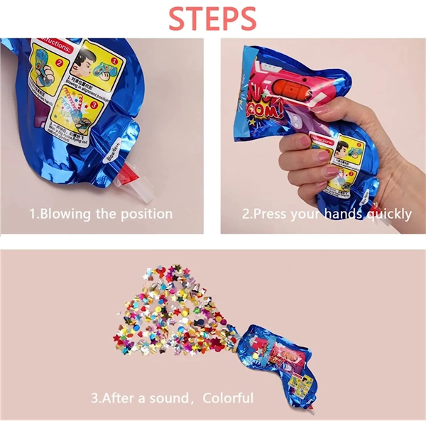 Blowing Confetti Poppers