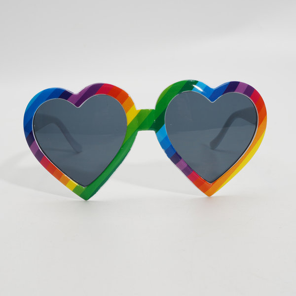 Rainbow Heart Shaped Sunglasses