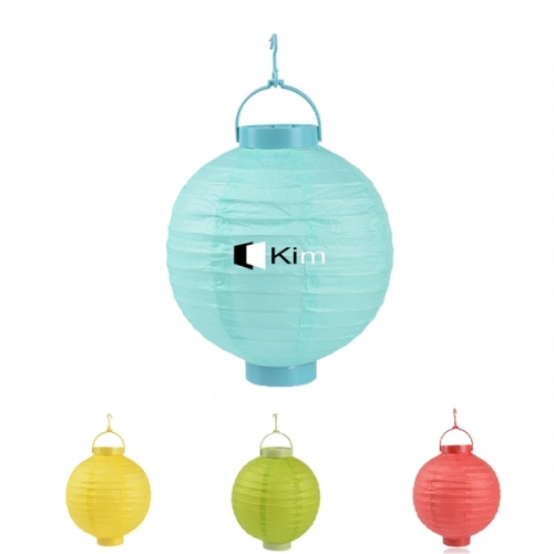 8-Inch Led Solid Color Paper Lantern