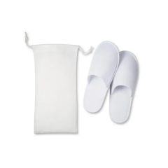 Prime Line Travel Slippers In Pouch