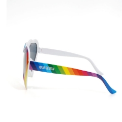 Rainbow Heart Shaped Sunglasses