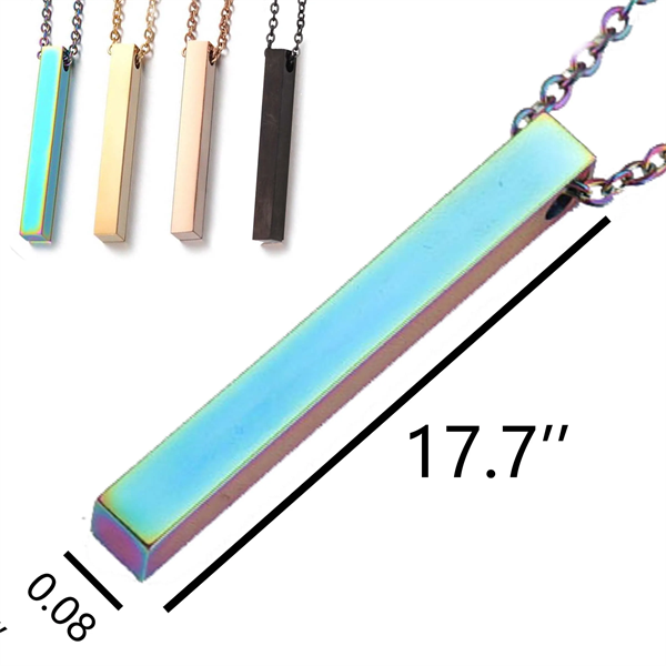 Rectangle Stainless Steel Necklace