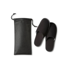 Prime Line Travel Slippers In Pouch