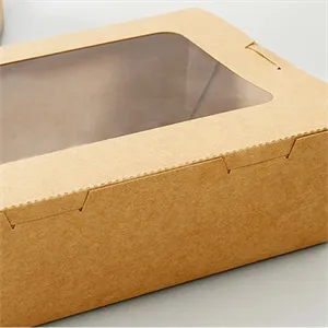 17oz Disposable Kraft Paper Restaurant Food Boxes