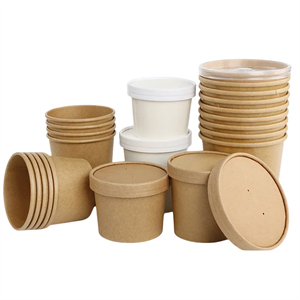 Take-out Craft Paper Bowl,Disposal Soup Bowl