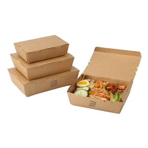 40 oz Disposable Kraft Paper Salad Boxes