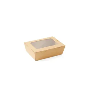 17oz Disposable Kraft Paper Restaurant Food Boxes