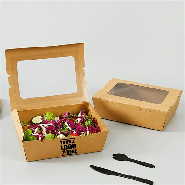 17oz Disposable Kraft Paper Restaurant Food Boxes