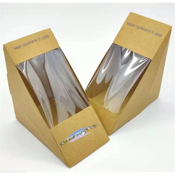 Triangle Sandwich Kraft Box with PE Window