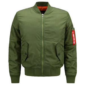 Water Resistant 2 Layers Flight Jacket with Custom Logo