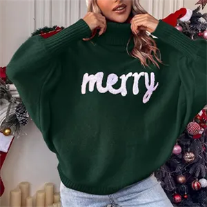 Custom Women's Turtleneck Merry Christmas Sweate